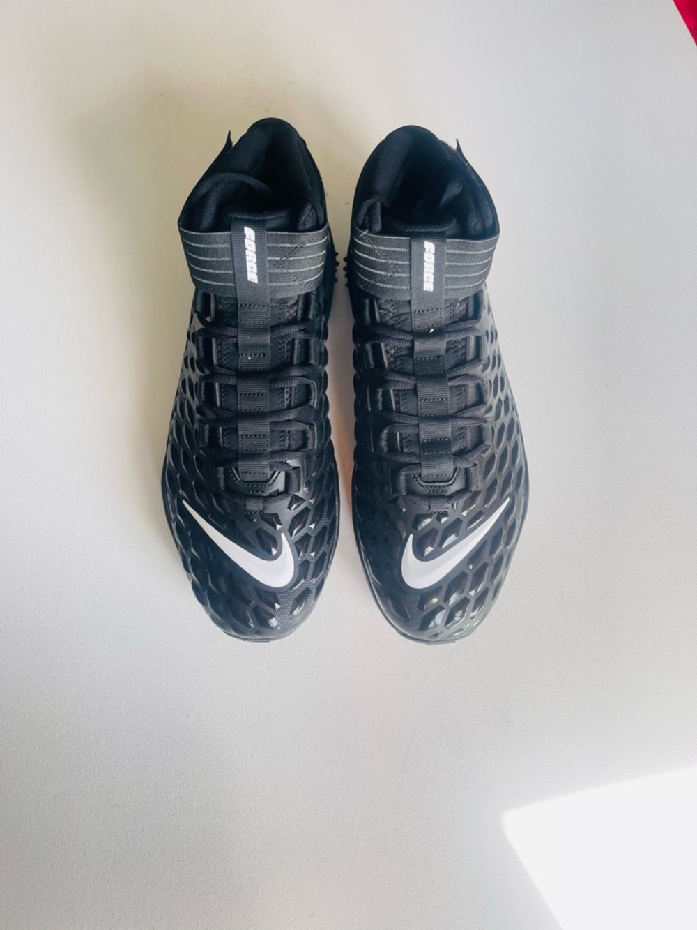 Mens 14 Nike Force Savage Pro 2 Shark Black Football Cleats BV5448-001 New - Picture 4 of 10